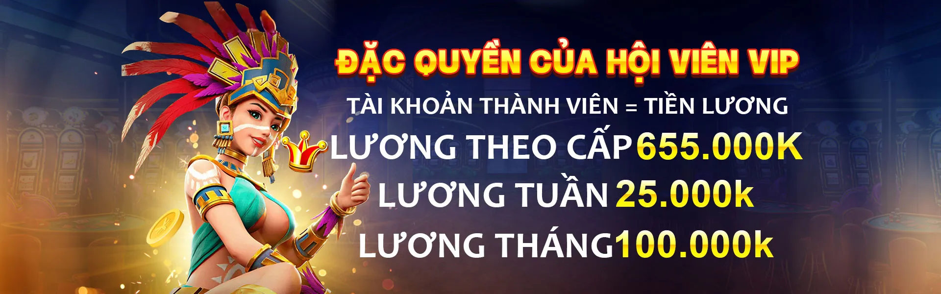 Cấp độ VIP Vàng OKVIP